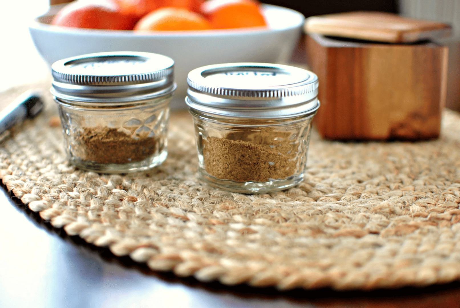 Homemade roasted spices.